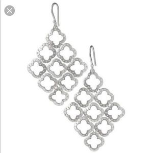 Stella & Dot Quatrefoil Chandelier Earrings - New